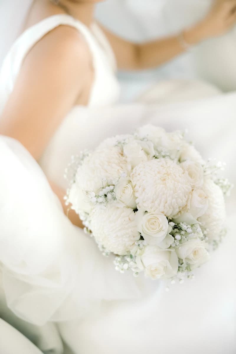 Couple sharing a quiet moment before their wedding